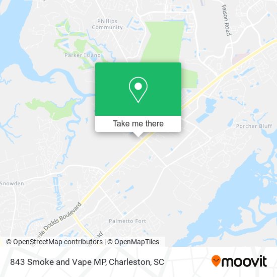 843 Smoke and Vape MP map