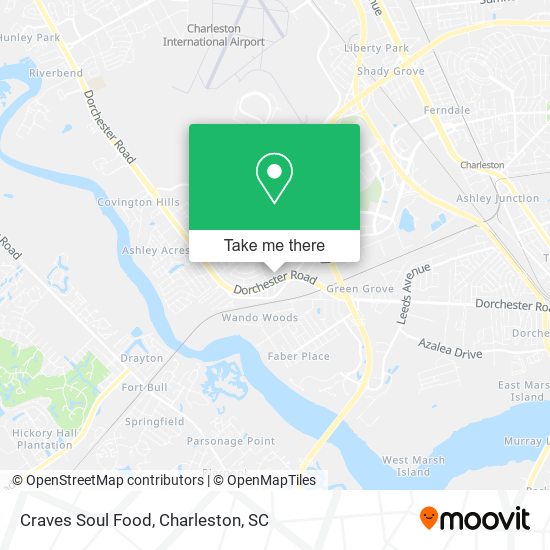 Craves Soul Food map