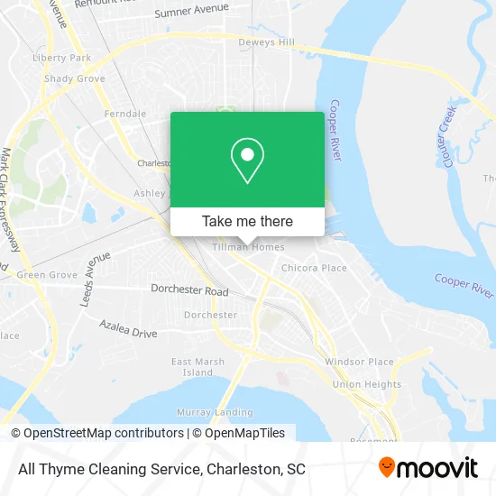 Mapa de All Thyme Cleaning Service