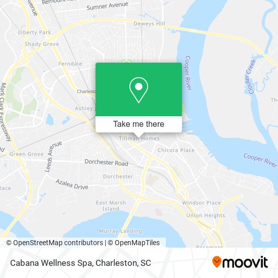 Cabana Wellness Spa map