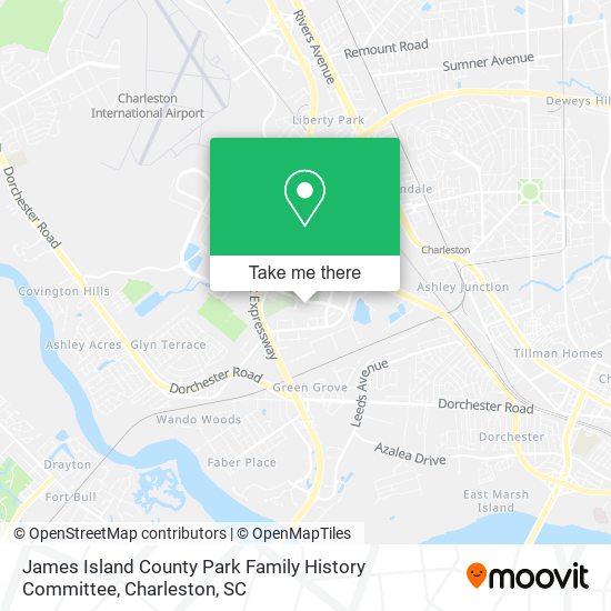 James Island County Park Family History Committee map