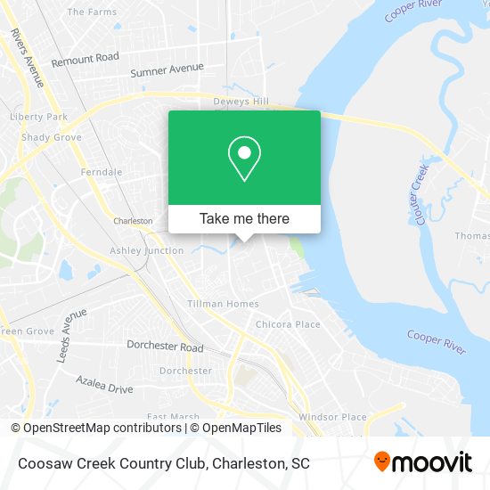 Coosaw Creek Country Club map