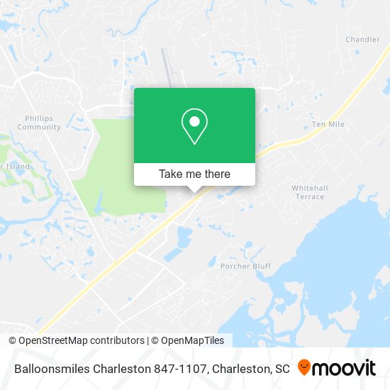 Mapa de Balloonsmiles Charleston 847-1107