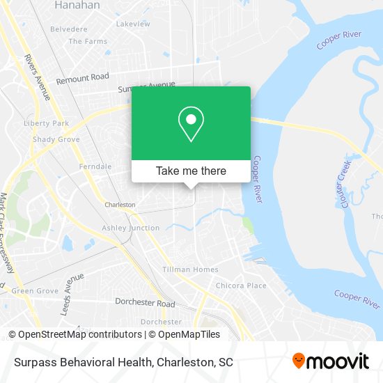 Mapa de Surpass Behavioral Health