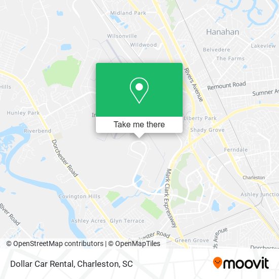 Mapa de Dollar Car Rental