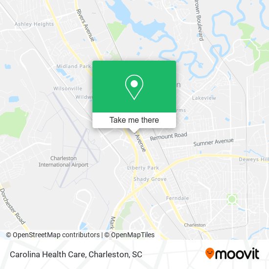 Mapa de Carolina Health Care