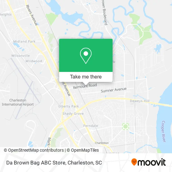 Da Brown Bag ABC Store map