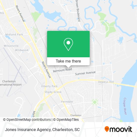 Mapa de Jones Insurance Agency