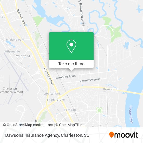 Mapa de Dawsons Insurance Agency