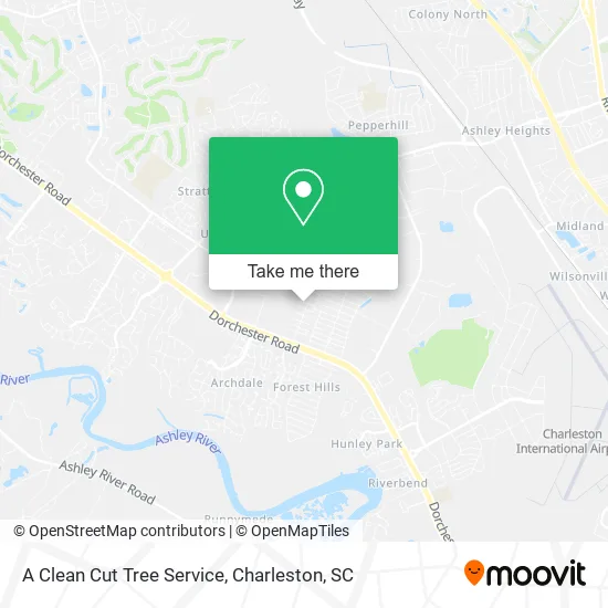 A Clean Cut Tree Service map