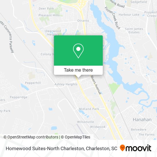 Homewood Suites-North Charleston map