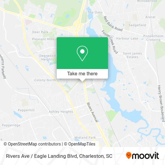 Rivers Ave / Eagle Landing Blvd map