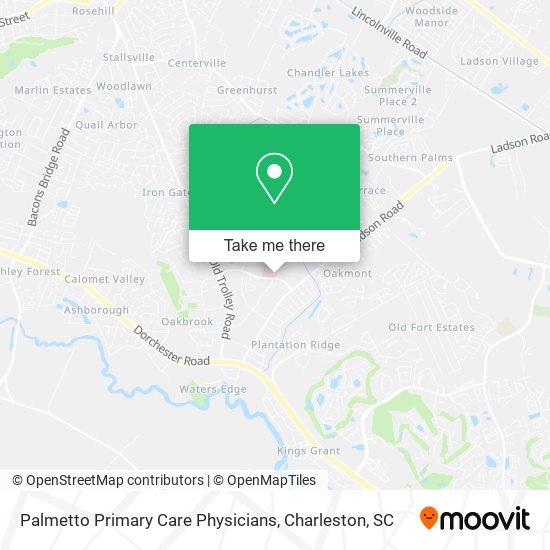 Palmetto Primary Care Physicians map
