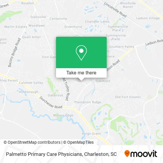 Palmetto Primary Care Physicians map