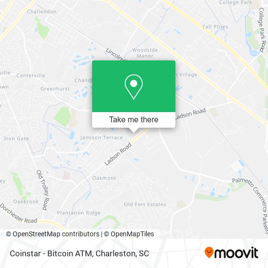 Mapa de Coinstar - Bitcoin ATM