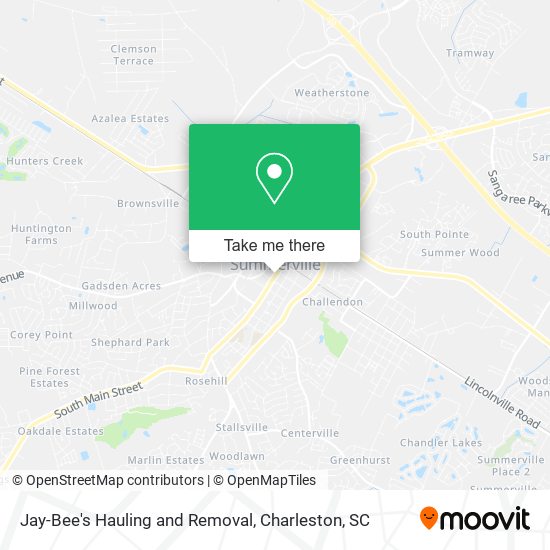 Jay-Bee's Hauling and Removal map