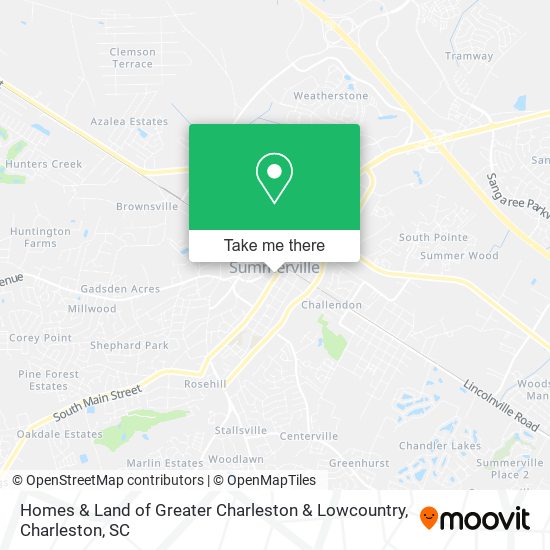 Mapa de Homes & Land of Greater Charleston & Lowcountry
