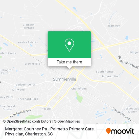 Margaret Courtney Pa - Palmetto Primary Care Physician map