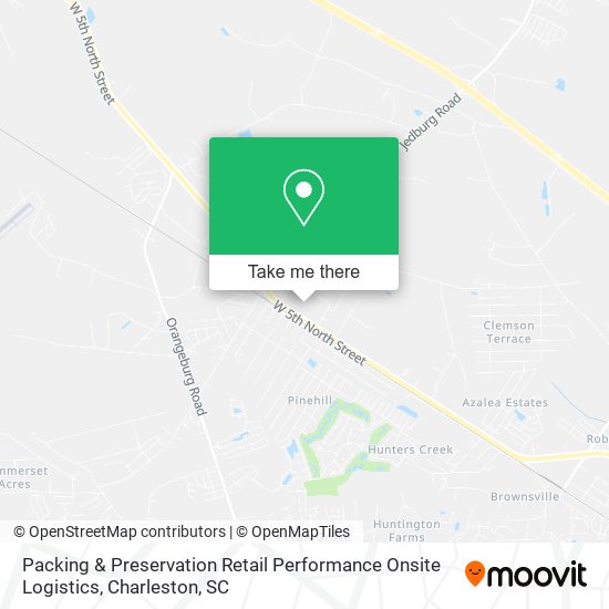 Packing & Preservation Retail Performance Onsite Logistics map