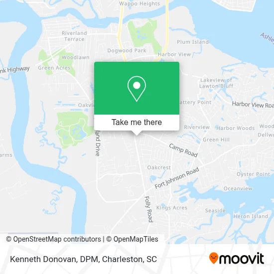 Kenneth Donovan, DPM map