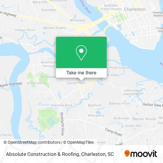 Absolute Construction & Roofing map