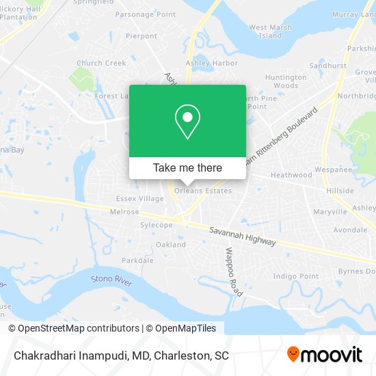 Mapa de Chakradhari Inampudi, MD