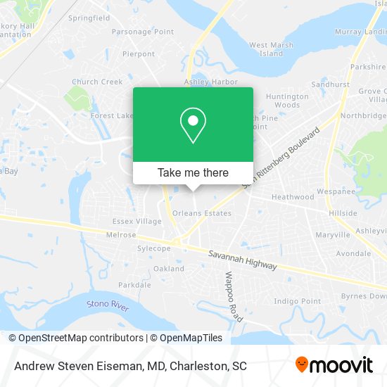 Mapa de Andrew Steven Eiseman, MD