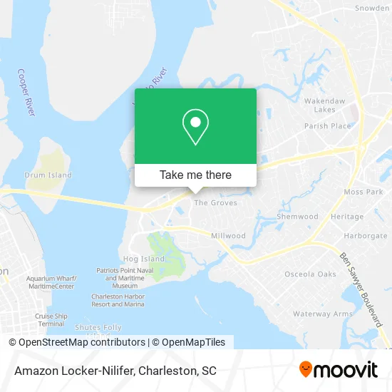 Amazon Locker-Nilifer map