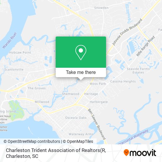 Mapa de Charleston Trident Association of Realtors