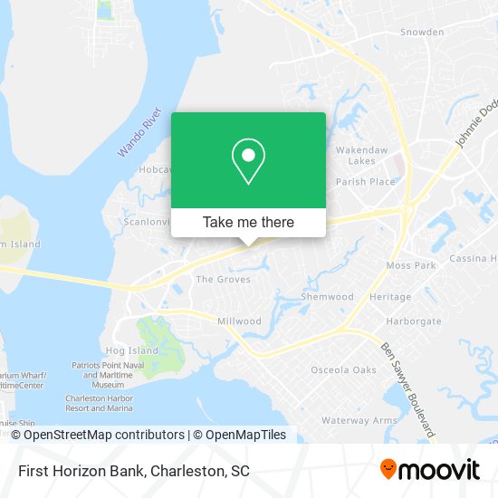 Mapa de First Horizon Bank
