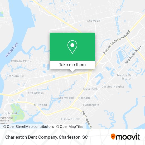 Mapa de Charleston Dent Company