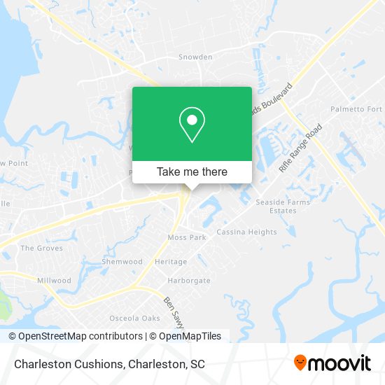 Mapa de Charleston Cushions
