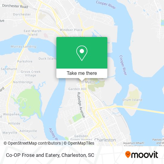 Co-OP Frose and Eatery map