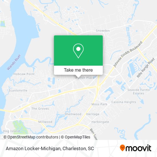 Mapa de Amazon Locker-Michigan