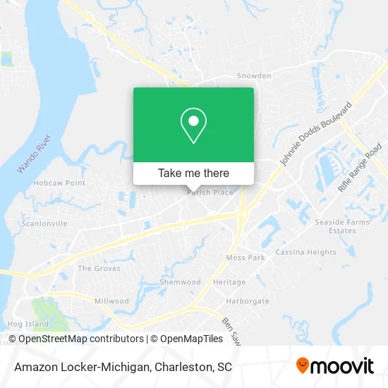 Amazon Locker-Michigan map