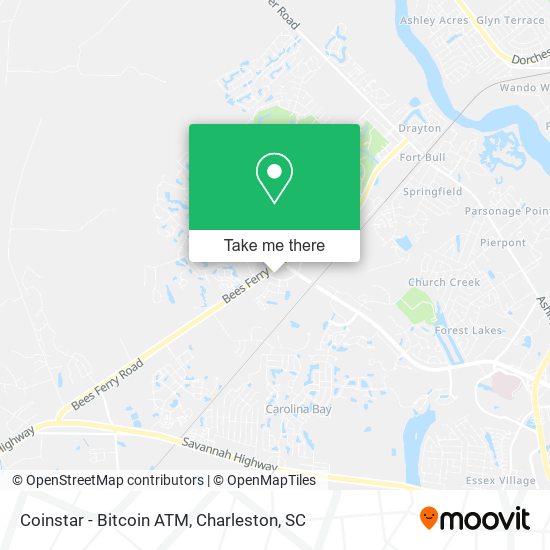 Mapa de Coinstar - Bitcoin ATM