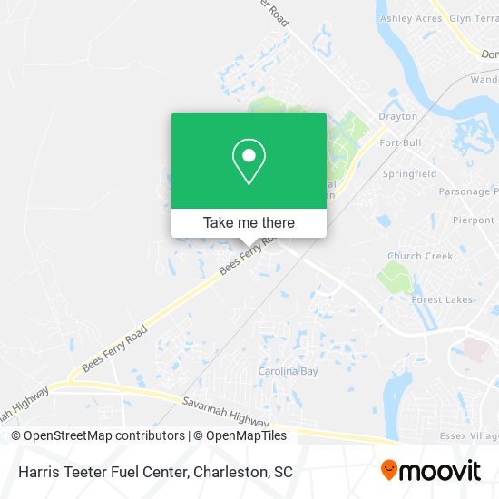 Harris Teeter Fuel Center map