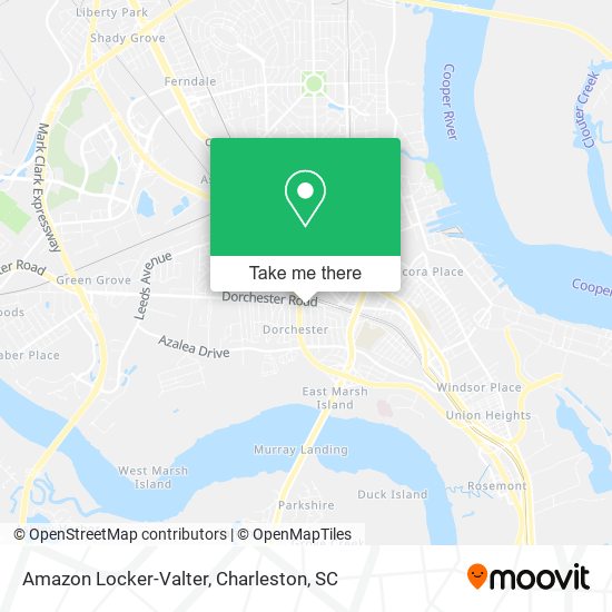 Amazon Locker-Valter map