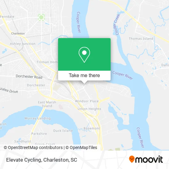 Elevate Cycling map