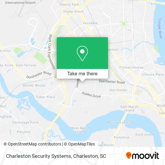 Charleston Security Systems map