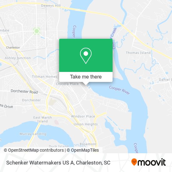Mapa de Schenker Watermakers US A