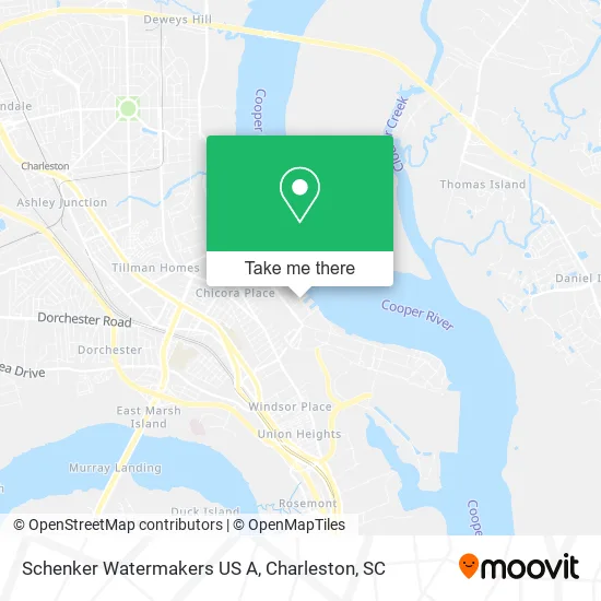 Schenker Watermakers US A map