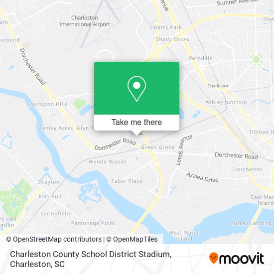 Mapa de Charleston County School District Stadium