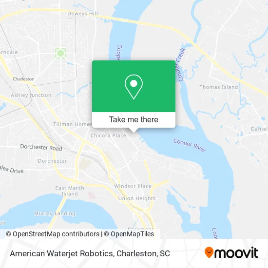 American Waterjet Robotics map