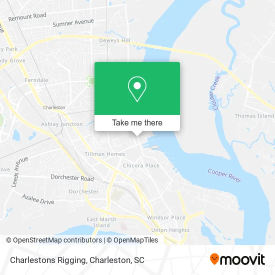 Charlestons Rigging map