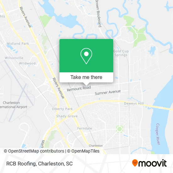 RCB Roofing map