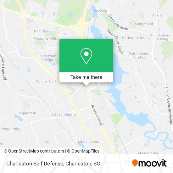 Charleston Self Defense map