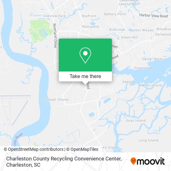 Mapa de Charleston County Recycling Convenience Center