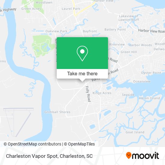 Mapa de Charleston Vapor Spot