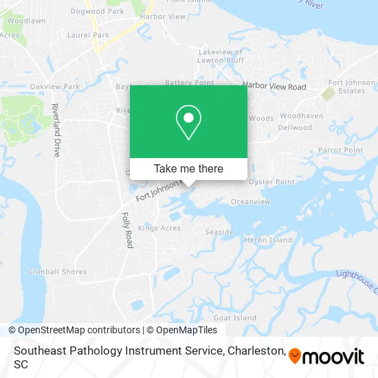 Southeast Pathology Instrument Service map
